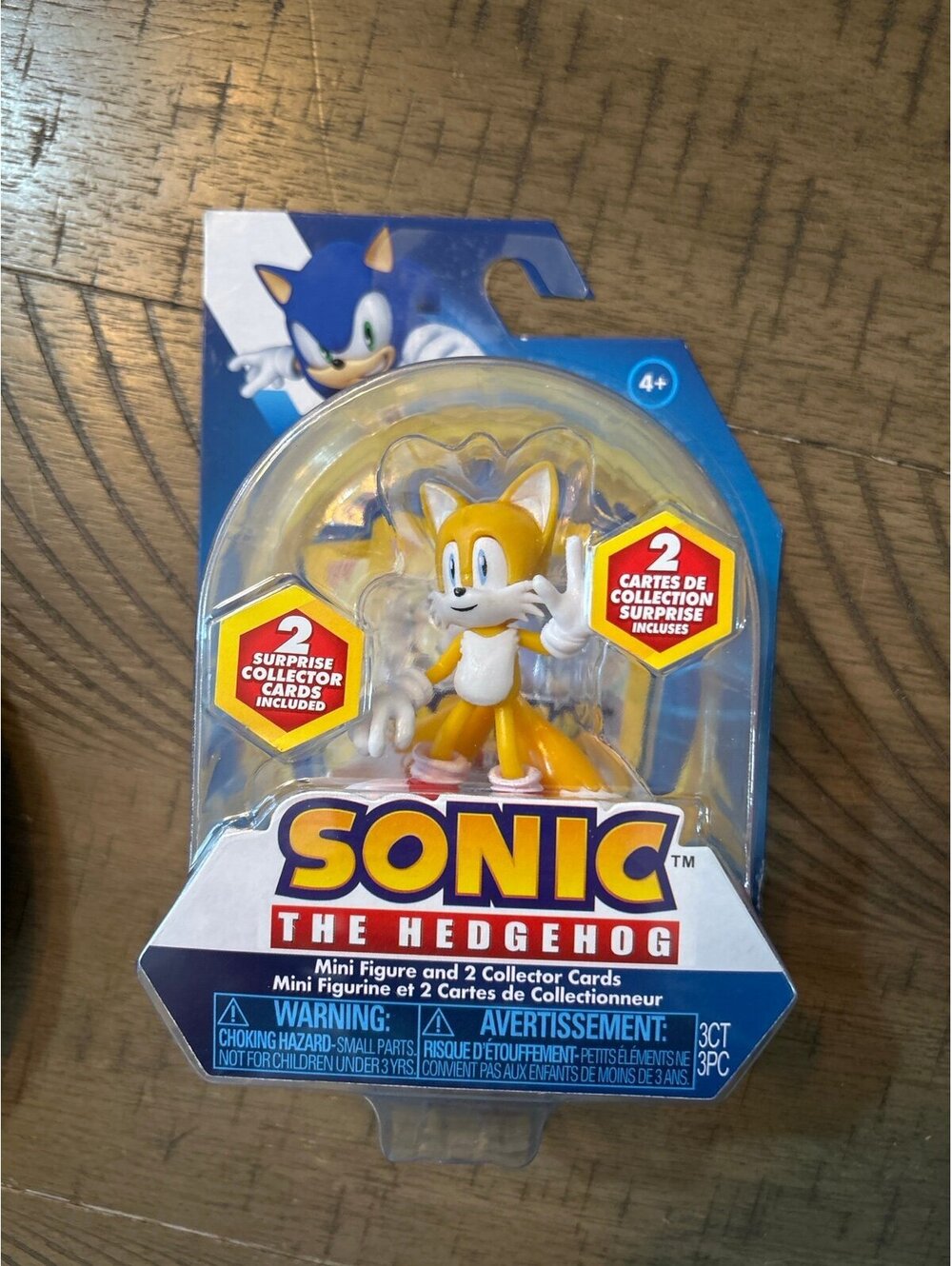 Sonic the Hedgehog Mini Figure Tails w/ 2 Collector Cards NEW Sealed